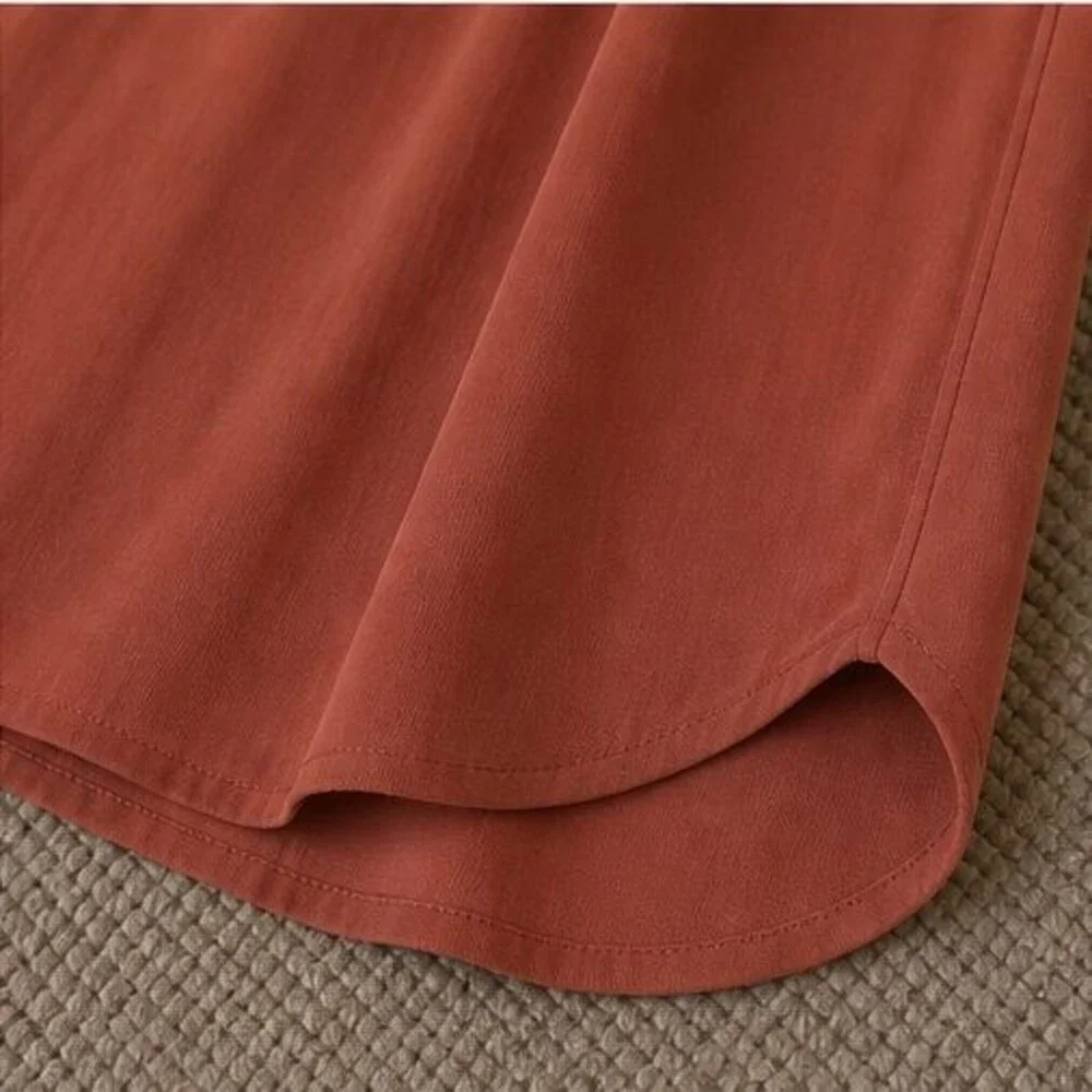 Rust Button Blouse - Picture 6 of 6